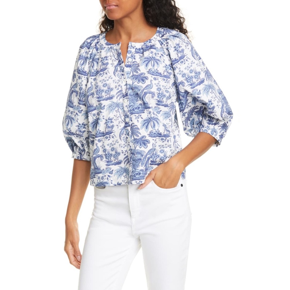Staud Dill toile Blouse - Picture 1 of 15
